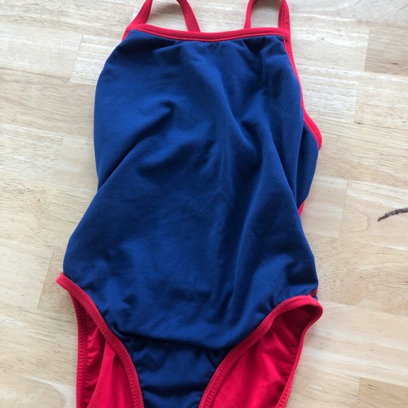 Red Lifeguard Swimsuit - Picture 2 of 5